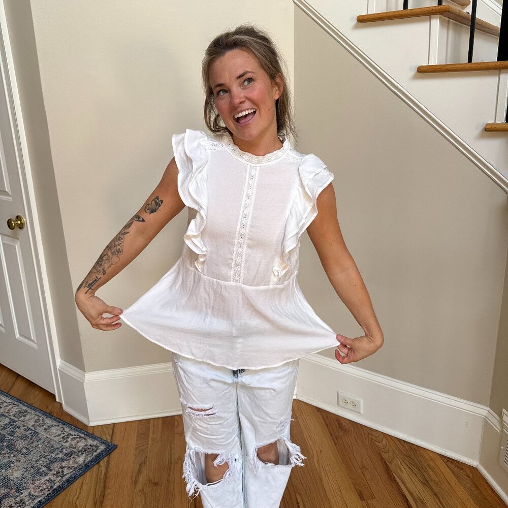 white blouse
